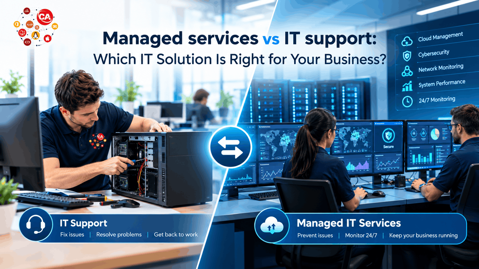 Managed Services vs IT Support